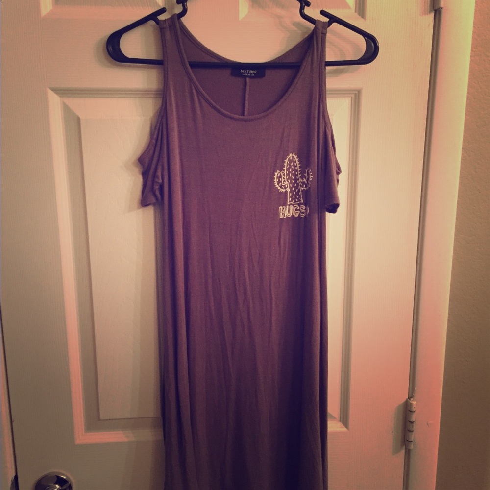 Hugs? With Cactus Off The Shoulder Dress